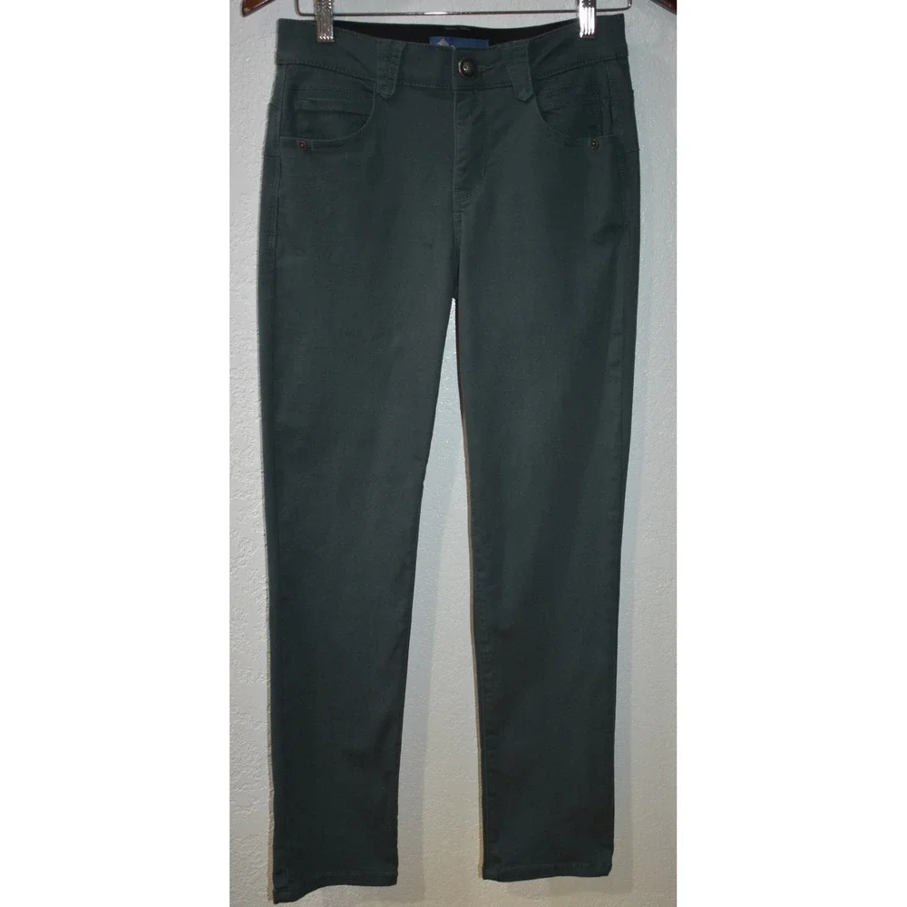 Democracy Absolution Straight Leg Pants 2P Sage/teal Green B1560VMX229 Petite